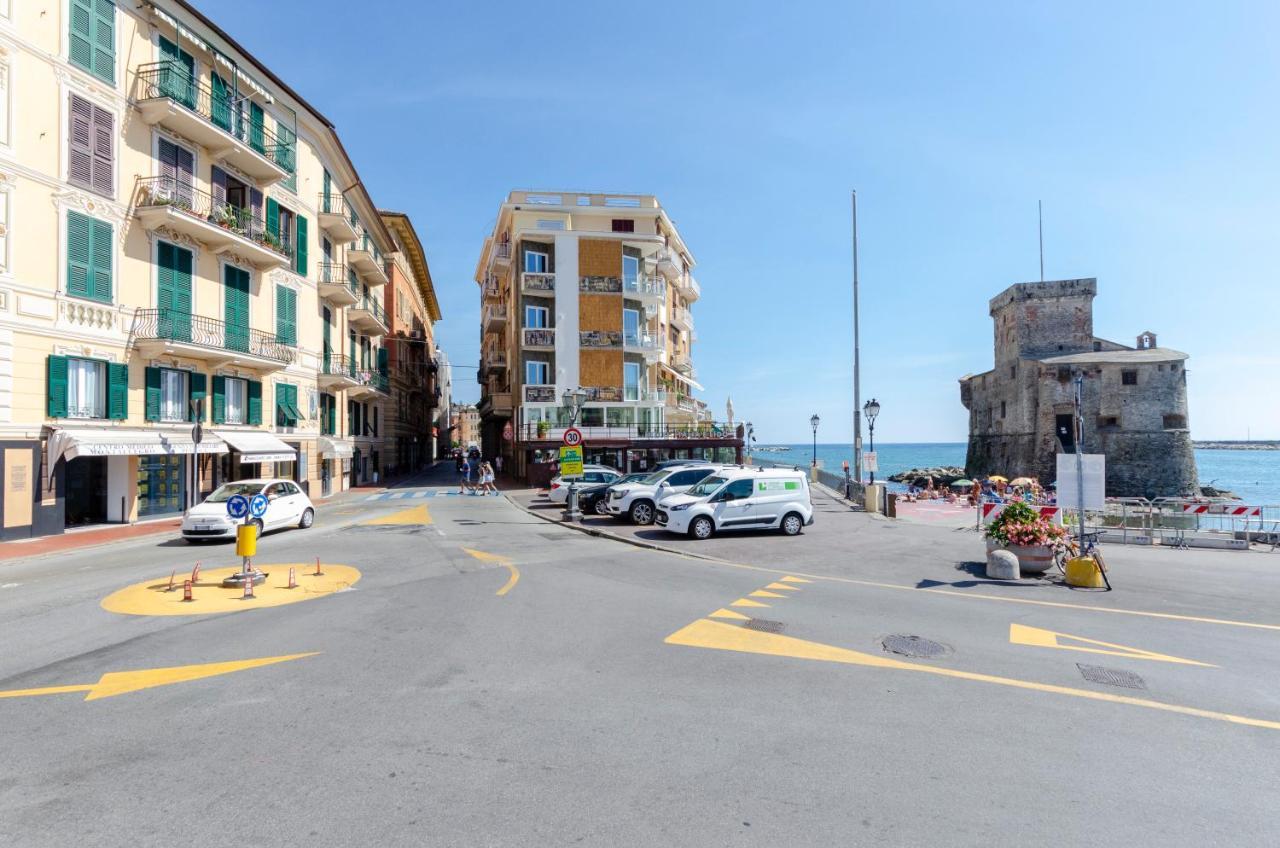 拉帕洛Alla Casa Rosa Al Mare- Centrale A Di Fronte Al Mare- Emozionante- Garage Privato Gratuito A 800 Mt- Aria Condizionata-Wifi公寓 外观 照片